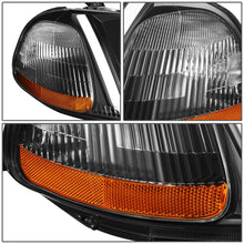 Load image into Gallery viewer, 96-98 Honda Civic LED DRL Projector Headlights Black Housing