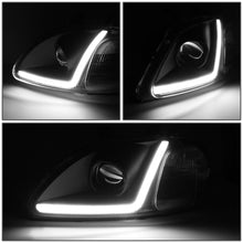 Load image into Gallery viewer, 96-98 Honda Civic LED DRL Projector Headlights Black Housing