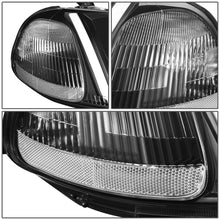 Load image into Gallery viewer, 96-98 Honda Civic LED DRL Projector Headlights Black Housing