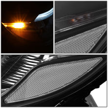 Load image into Gallery viewer, 2014-2015 Kia Sorento LED DRL Headlights - Black Housing Clear Corner