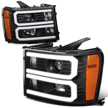Load image into Gallery viewer, 07-13 GMC Sierra 1500 / 07-14 Sierra 2500 3500 Dual U-Bar LED DRL Headlights