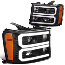 Load image into Gallery viewer, 07-13 GMC Sierra 1500 / 07-14 Sierra 2500 3500 Dual U-Bar LED DRL Headlights