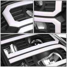 Load image into Gallery viewer, 2007-2014 GMC Sierra Dual U-Bar LED DRL Headlights Black Housing