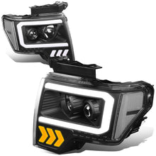Load image into Gallery viewer, 2009-2014 Ford F-150 LED DRL Projector Headlights Black Housing