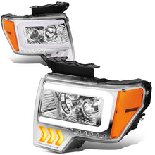 Load image into Gallery viewer, 09-14 Ford F-150 LED DRL Projector Headlights Chrome Housing