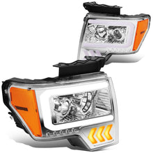 Load image into Gallery viewer, 09-14 Ford F-150 LED DRL Projector Headlights Chrome Housing