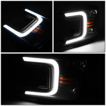 Load image into Gallery viewer, 2018-2021 Ford F-150 C-Bar LED DRL Sequential Headlights Black