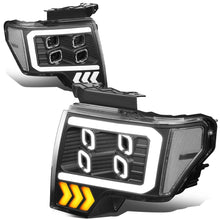Load image into Gallery viewer, 2009-2014 Ford F-150 Quad LED DRL Halo Ring Projector Headlights