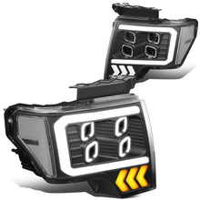 Load image into Gallery viewer, 2009-2014 Ford F-150 Quad LED DRL Halo Ring Projector Headlights