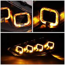 Load image into Gallery viewer, 15-18 Ford Focus Sequential Halo Projector Headlights Black Housing