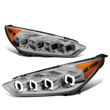 Load image into Gallery viewer, 2015-2018 Ford Focus Sequential Halo Projector Headlights Chrome