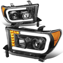 Load image into Gallery viewer, 2008-2017 Toyota Sequoia/Tundra LED DRL Projector Headlights Black