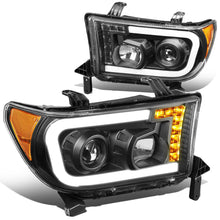 Load image into Gallery viewer, 2008-2017 Toyota Sequoia/Tundra LED DRL Projector Headlights Black