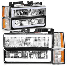 Load image into Gallery viewer, 94-00 GMC C/K Series Suburban Yukon Clear LED Bar Headlights