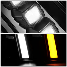 Load image into Gallery viewer, 07-14 Cadillac Escalade Quad Projector LED Switchback Headlights Black