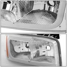 Load image into Gallery viewer, 00-07 GMC Yukon Sierra LED DRL Headlights Chrome Housing Amber Corner