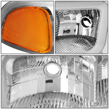 Load image into Gallery viewer, 00-07 GMC Yukon Sierra LED DRL Headlights Chrome Housing Amber Corner