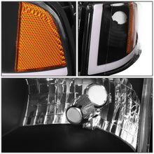 Load image into Gallery viewer, 94-02 Dodge Ram LED DRL Headlights - Black Housing Amber Corner
