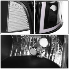 Load image into Gallery viewer, 94-02 Dodge Ram LED DRL Headlights Black Housing Clear Corner
