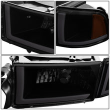 Load image into Gallery viewer, 94-02 Dodge Ram LED DRL Headlights Black Housing Smoke Lens