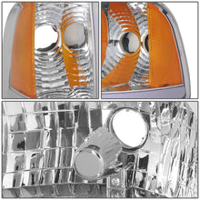 Load image into Gallery viewer, 94-02 Dodge Ram LED DRL Headlights Chrome Housing Amber Corner