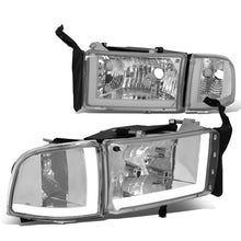 Load image into Gallery viewer, 94-02 Dodge Ram LED DRL Headlights Chrome Housing Clear Corner