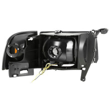 Load image into Gallery viewer, 4PC LED Bar Headlights - Clear Lens Amber Reflector Black Housing