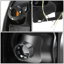 Load image into Gallery viewer, 4PC LED Bar Headlights - Clear Lens Amber Reflector Black Housing