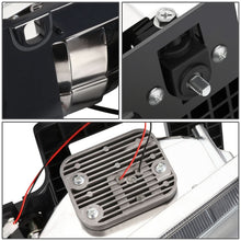 Load image into Gallery viewer, Clear Lens Amber Reflector Black Housing LED Bar Headlights 8PCS