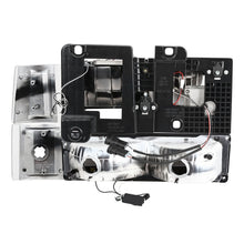 Load image into Gallery viewer, Clear Lens Amber Reflector Chrome Housing LED Bar Headlights 8PCS