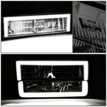 Load image into Gallery viewer, Smoke Lens Amber Reflector Chrome Housing LED Bar Headlights 8pcs