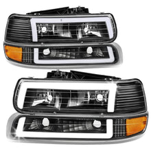 Load image into Gallery viewer, 99-06 Chevrolet Silverado Tahoe Suburban LED DRL Dual C-Bar Headlights