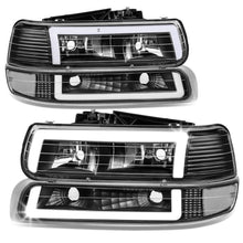Load image into Gallery viewer, 99-06 Chevrolet Silverado Tahoe Suburban LED DRL Dual C-Bar Headlights