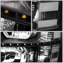 Load image into Gallery viewer, 07-14 Chevrolet Silverado LED Reflector Headlights Black Housing