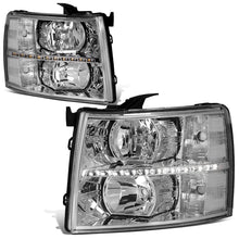 Load image into Gallery viewer, 07-14 Chevrolet Silverado LED Reflector Headlights Chrome Housing
