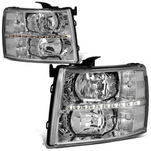 Load image into Gallery viewer, 07-14 Chevrolet Silverado LED Reflector Headlights Chrome Housing