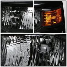 Load image into Gallery viewer, 14-15 Chevy Silverado LED DRL Headlights Black Housing Amber Corner
