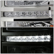 Load image into Gallery viewer, 2014-2015 Chevrolet Silverado LED DRL Chrome Headlights