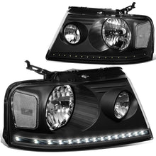 Load image into Gallery viewer, 04-08 Ford F-150 / 06-08 Lincoln Mark LT LED DRL Headlights - Black