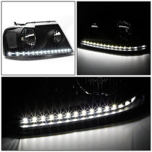 Load image into Gallery viewer, 04-08 Ford F-150 / 06-08 Lincoln Mark LT LED DRL Headlights - Black