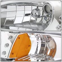 Load image into Gallery viewer, 94-98 Ford Mustang Chrome LED Headlights with Amber Corner