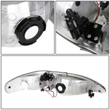 Load image into Gallery viewer, 94-98 Ford Mustang Chrome LED Headlights with Amber Corner