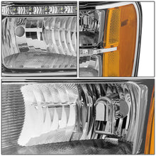 Load image into Gallery viewer, 2007-2014 GMC Sierra LED DRL Headlights Chrome Housing Amber Corner