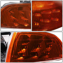Load image into Gallery viewer, 92-95 Honda Civic LED DRL Headlights - Black Housing / Amber Corner