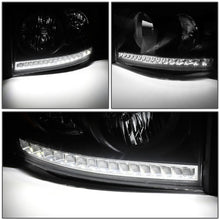Load image into Gallery viewer, 06-09 Dodge Ram LED DRL Headlights Black Housing Clear Corner