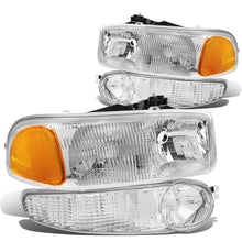 Load image into Gallery viewer, 01-07 GMC Sierra/Yukon Denali OEM Style Chrome Headlights 4PC Kit