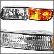 Load image into Gallery viewer, 99-07 GMC Sierra OEM Style 4PC Chrome Headlights with Amber Corner