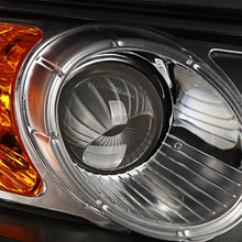 Load image into Gallery viewer, 07-09 Hyundai Santa Fe Black Housing Headlights with Amber Corner