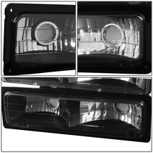 Load image into Gallery viewer, 94-98 Chevrolet C10 8PC Black Housing Headlights w/ Amber Corner
