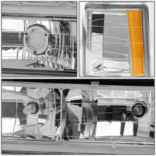 Load image into Gallery viewer, 94-98 Chevrolet C10 Chrome Housing Headlights w/ Amber Corner 8PC